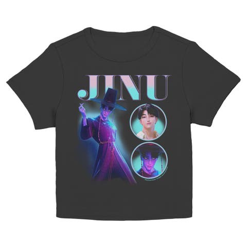 Junior's KPop Demon Hunters Jinu Saja Portrait Circles  Graphic T-Shirt