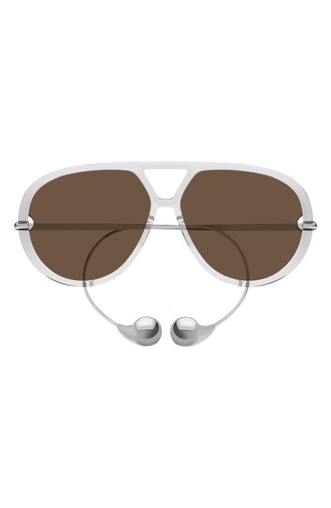 Drop 63mm Oversize Polarized Aviator Sunglasses