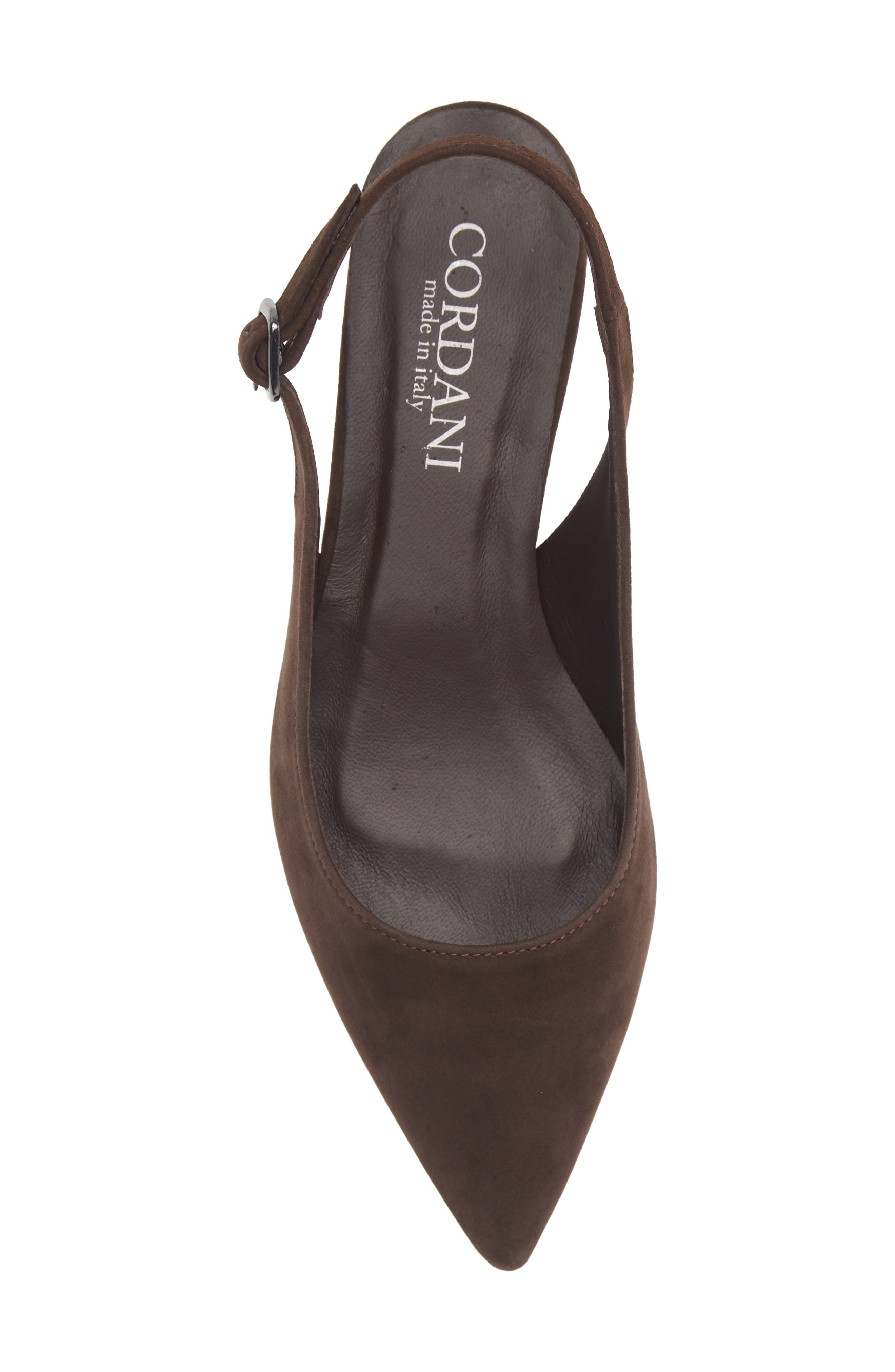 Royce Leather Slingback Pump, Alternate, color, BROWN SUEDE