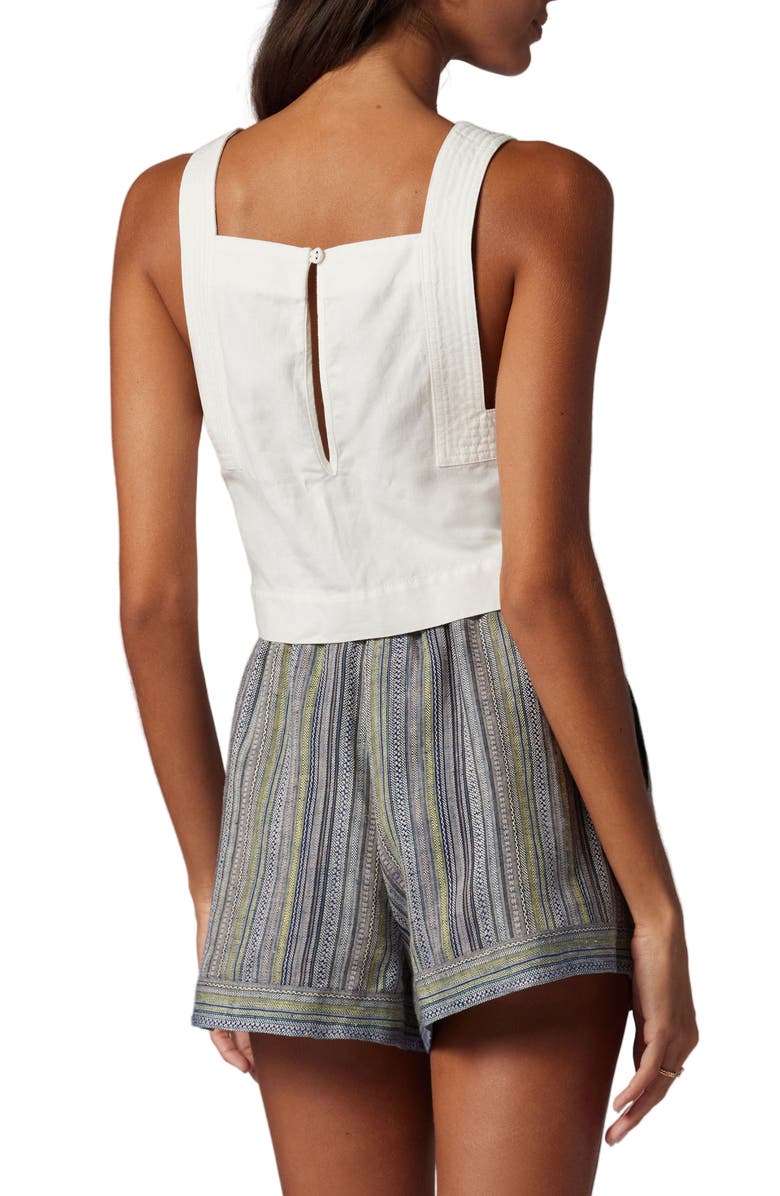 Joie Sof Cotton & Linen Square Neck Tank, Alternate, color, 