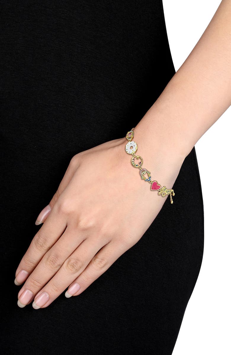 DELMAR Semiprecious Stone Necklace & Bracelet Set, Alternate, color, 