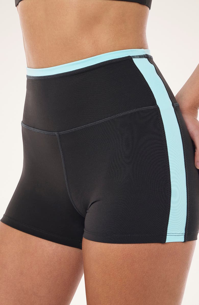 P.E Nation Convex 3-Inch Bike Shorts, Alternate, color, Smokestone