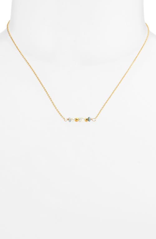 Ki-ele Luna Bar Pendant Necklace In Gold