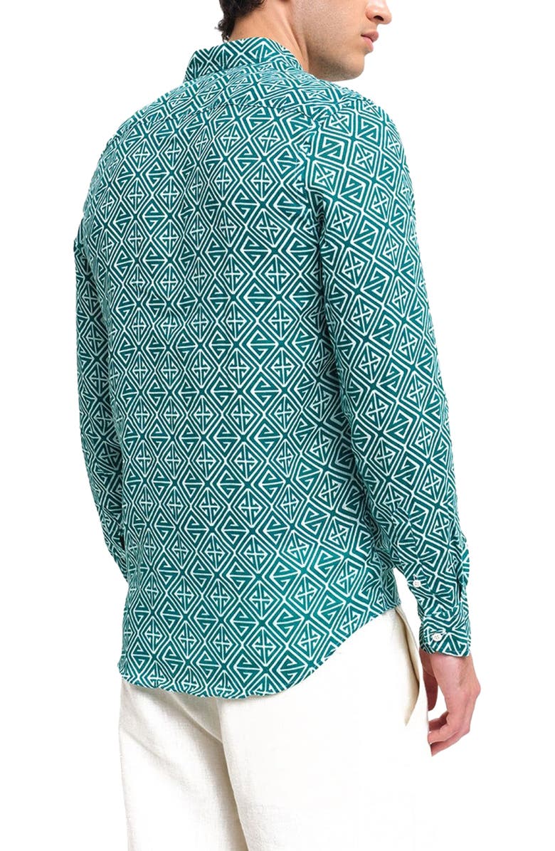 Peninsula Swimwear Villagonia Linen Shirt, Alternate, color, 