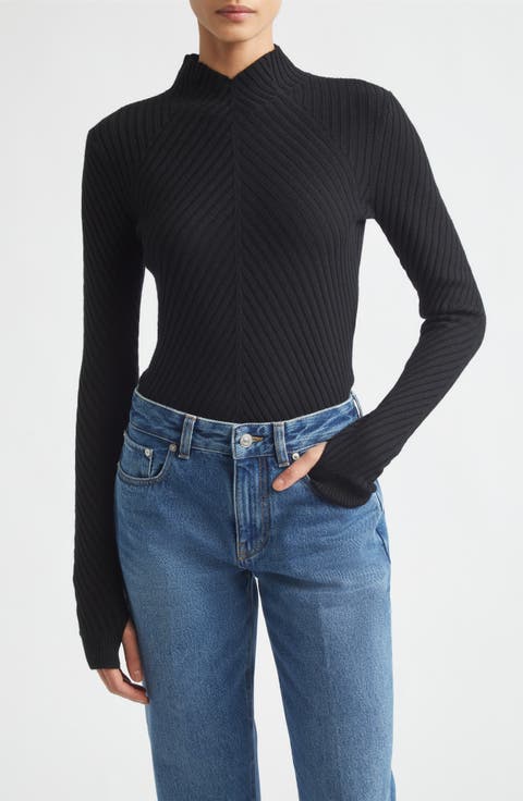 Georgia Merino Wool Rib Sweater