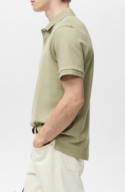 Mango Regular Fit Cotton Piqué Polo In Multi