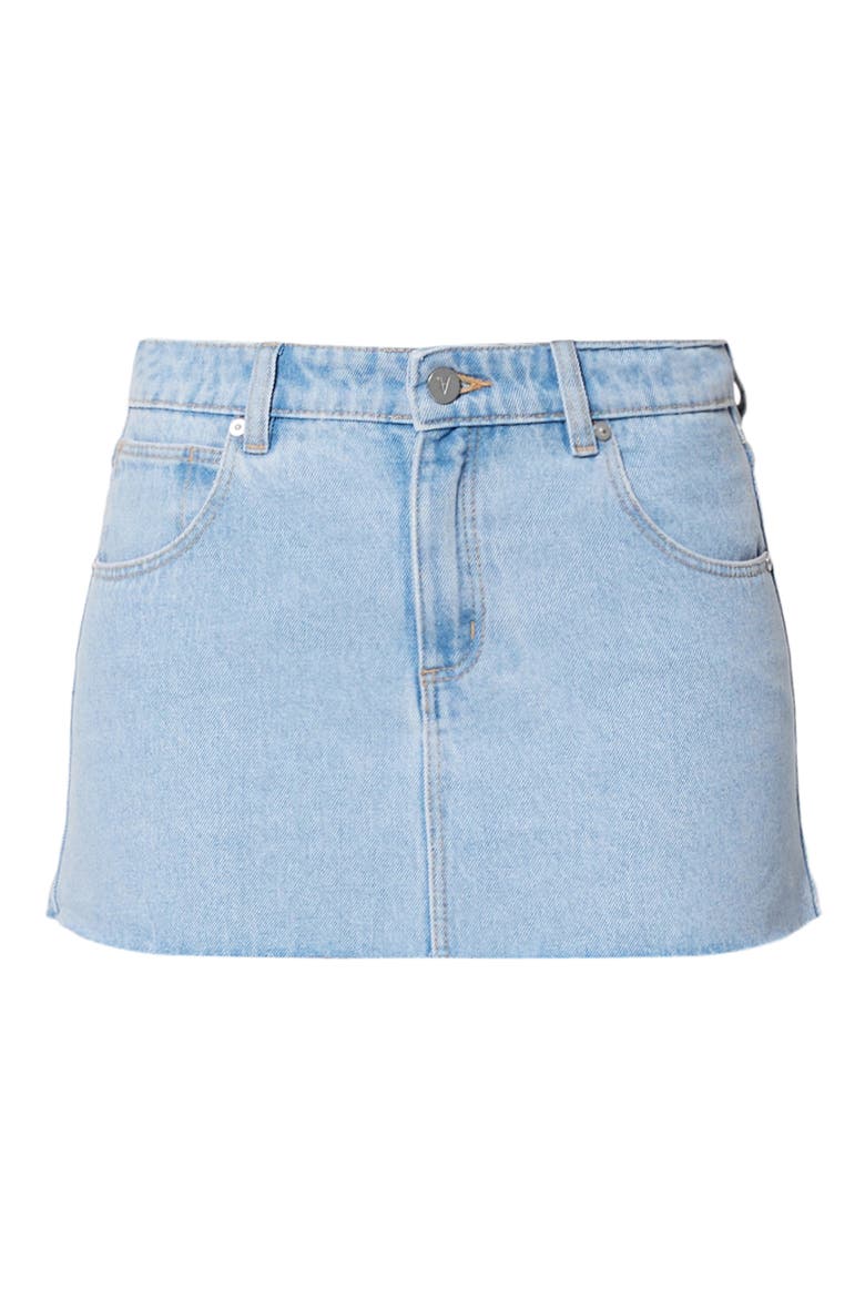 Kendall 99 Cutoff Denim Skirt, Alternate, color, LIGHT VINT