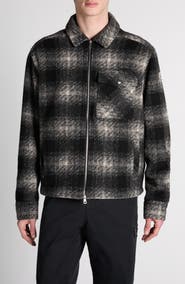 Moncler Check Zip-Up Overshirt
