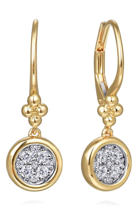 Bujukan Diamond Cluster Drop Earrings