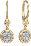 Gabriel 
Co. Bujukan Diamond Cluster Drop Earrings