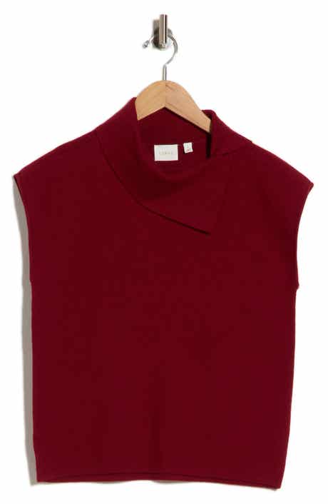 Envelope Neck Sleeveless Sweater