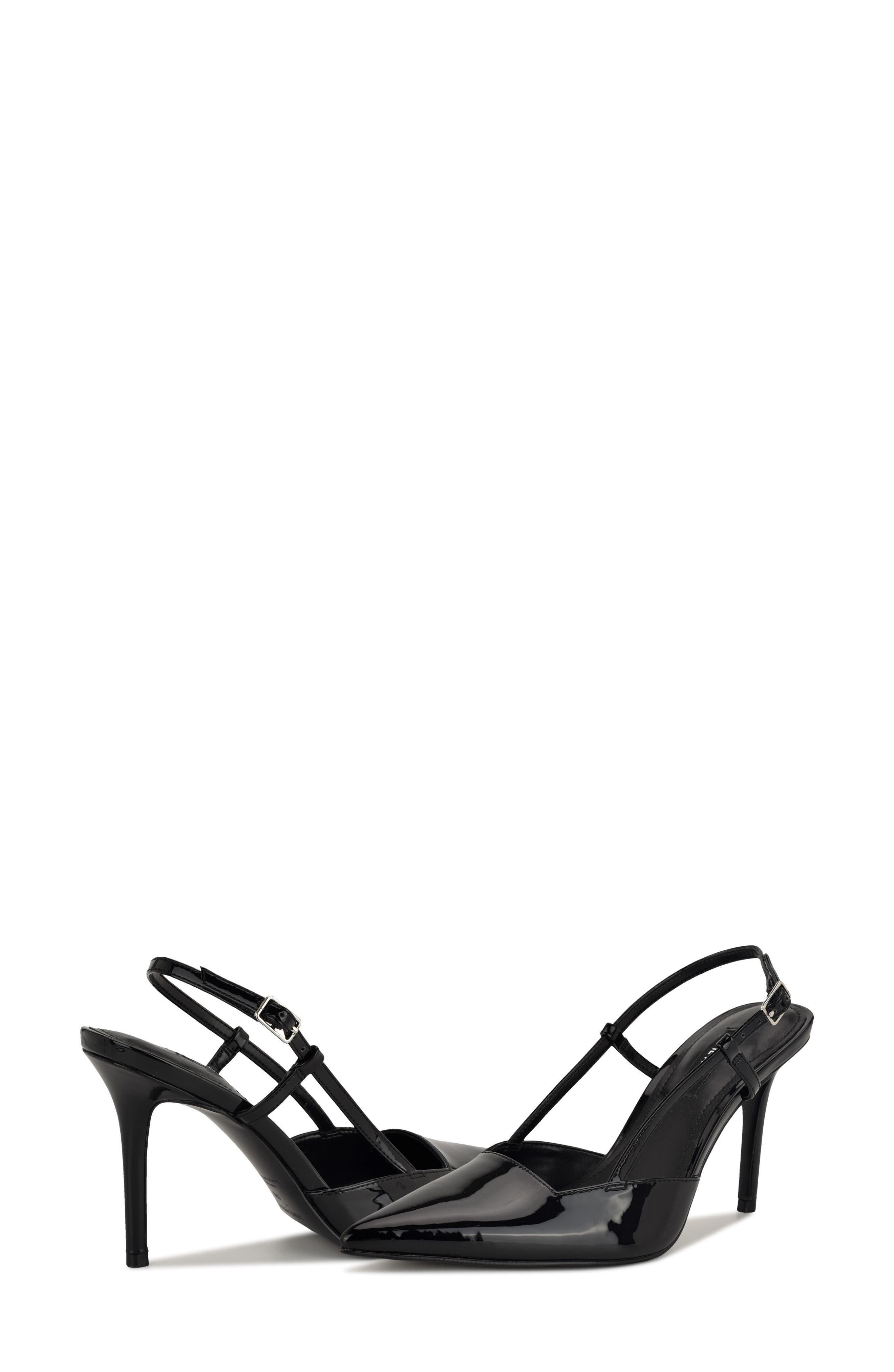 Nine West Mianda Pointed Toe Slingback Pump, Alternate, color, Black