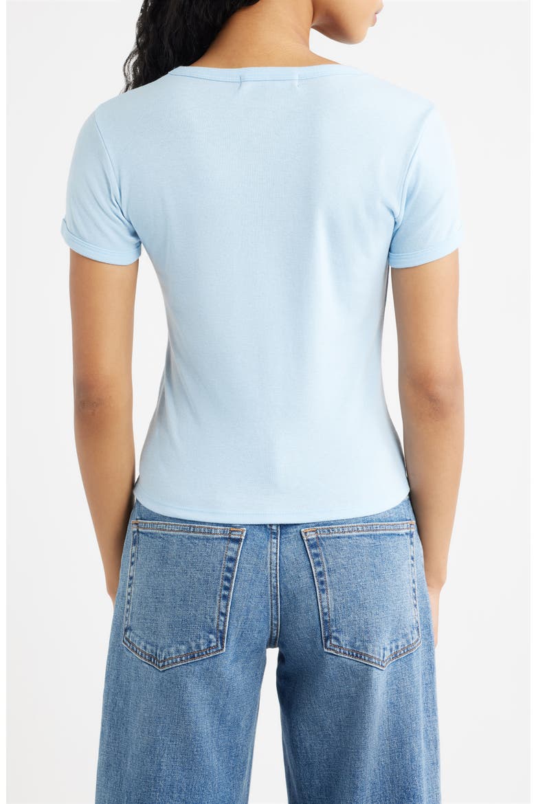 Silently Judging You Graphic Baby Tee, Alternate, color, LIGHT BLUE