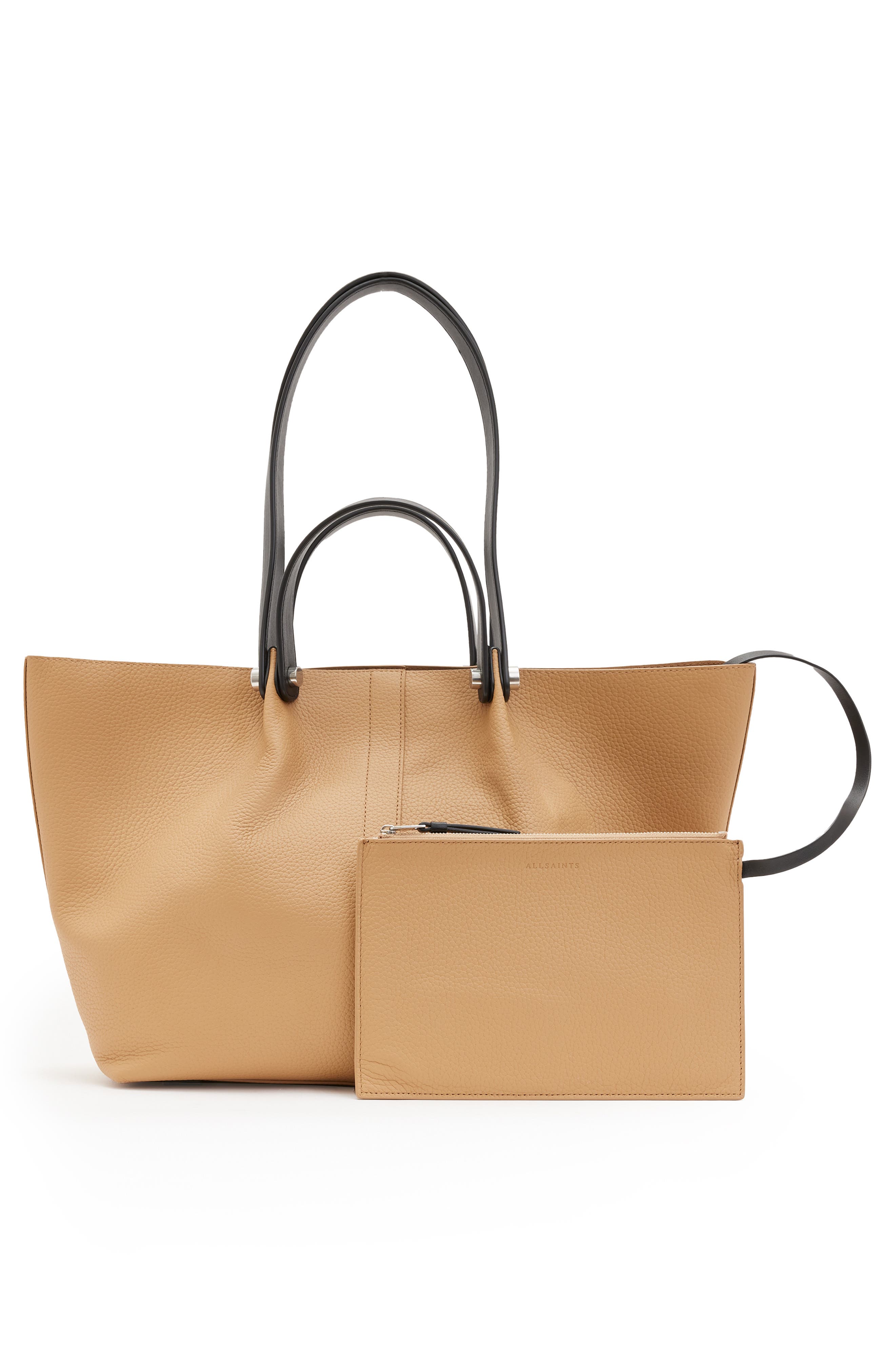 AllSaints Small Allington Tote, Alternate, color, Tan Brown