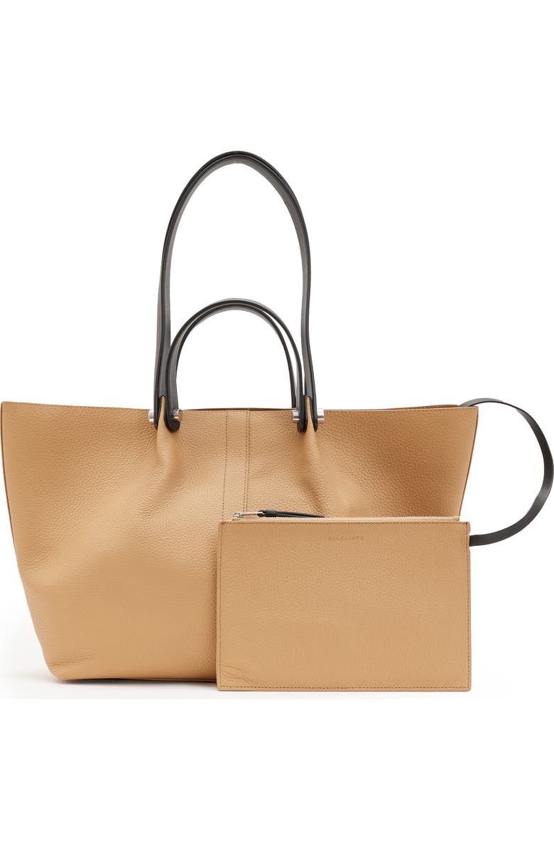 AllSaints Small Allington Tote, Alternate, color, Tan Brown