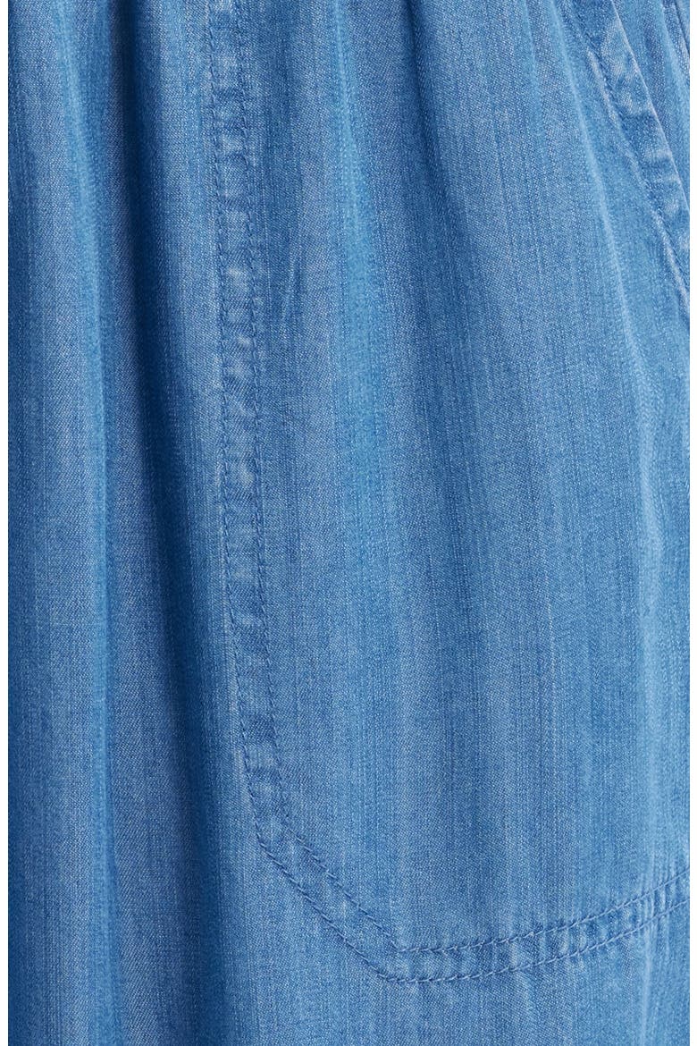 Isabeli Chambray Drawstring Pants, Alternate, color, BLUE WASH