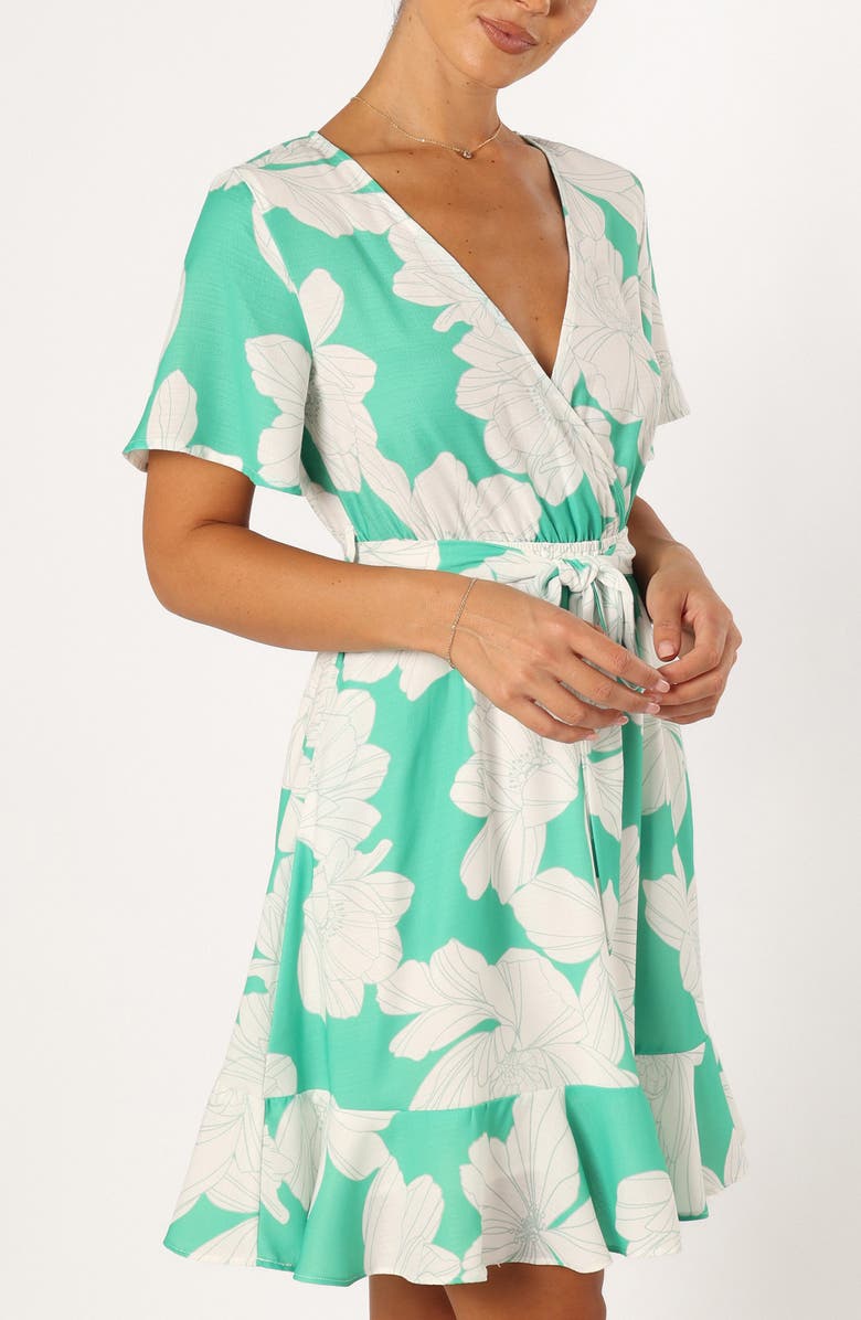 Petal & Pup Rylan Tie Waist Minidress, Alternate, color,