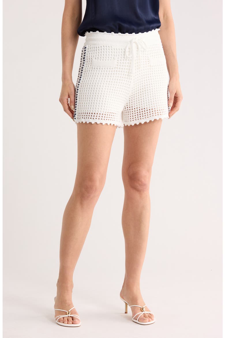 Hadley Open Stitch Shorts, Main, color, IVORY