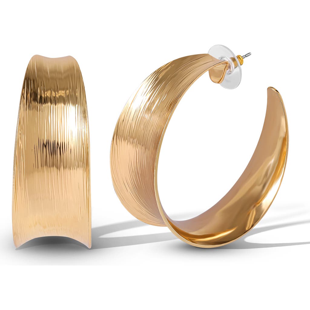 Jessica Simpson Sculptural Statement Earrings In Gold