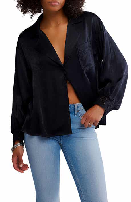 Free People Midnight Muse Pajama Shirt