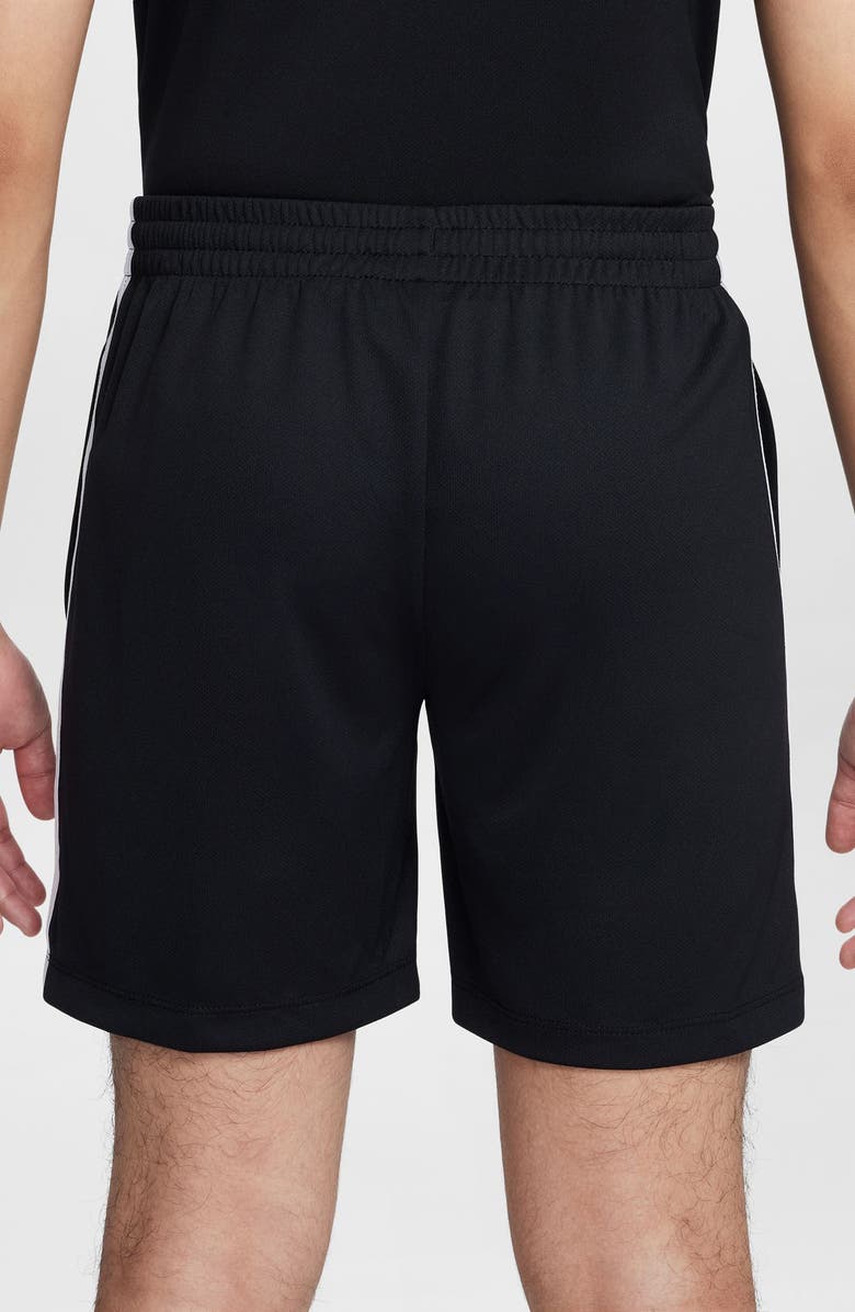 Nike Kids' Dri-FIT Mesh Athletic Shorts, Alternate, color, 010 Black/White