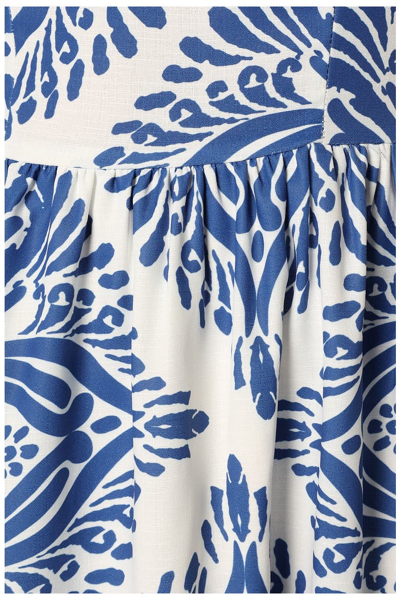 Stazie Midi Sundress, Alternate, color, BLUE WHITE PRINT