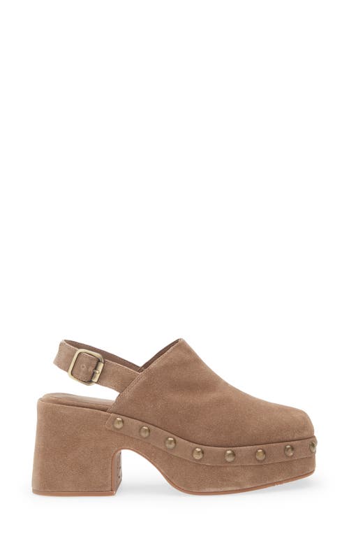 Chocolat Blu Harley Slingback Platform Clog In Brown