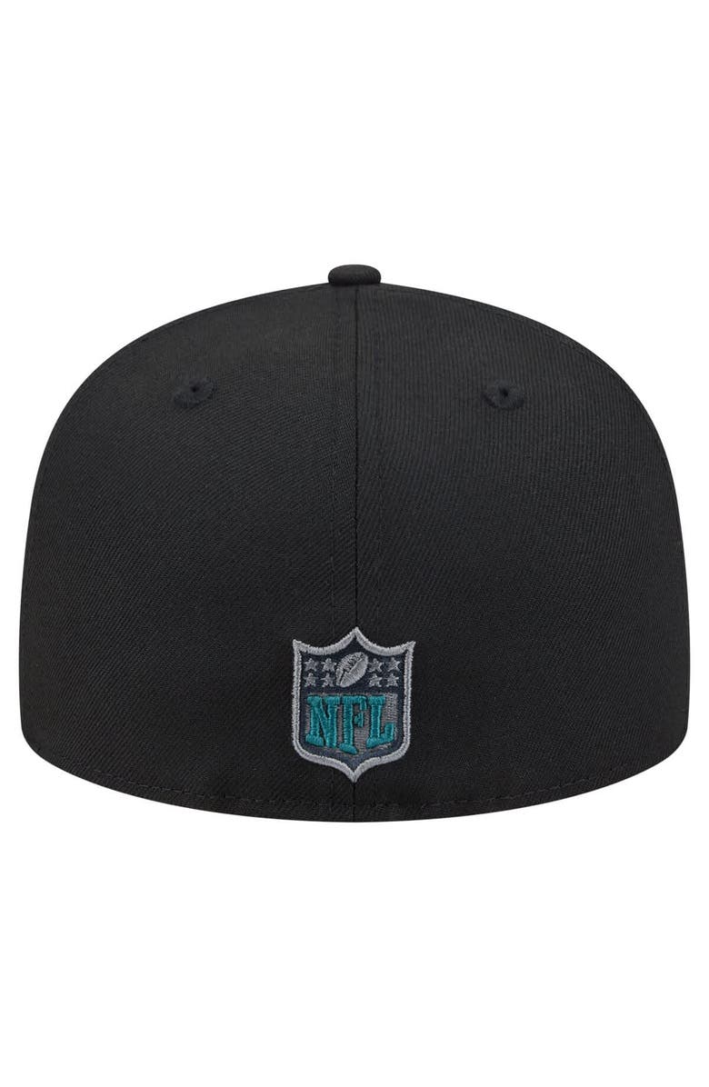 New Era Men's New Era  Black Philadelphia Eagles Color Pop 59FIFTY Fitted Hat, Alternate, color, Black