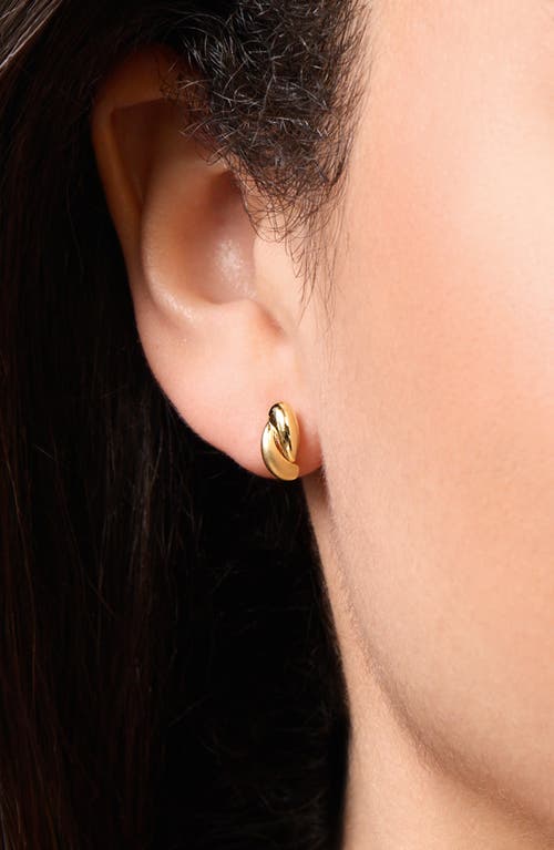 Bony Levy 14k Gold Satin Stud Earrings In Gold