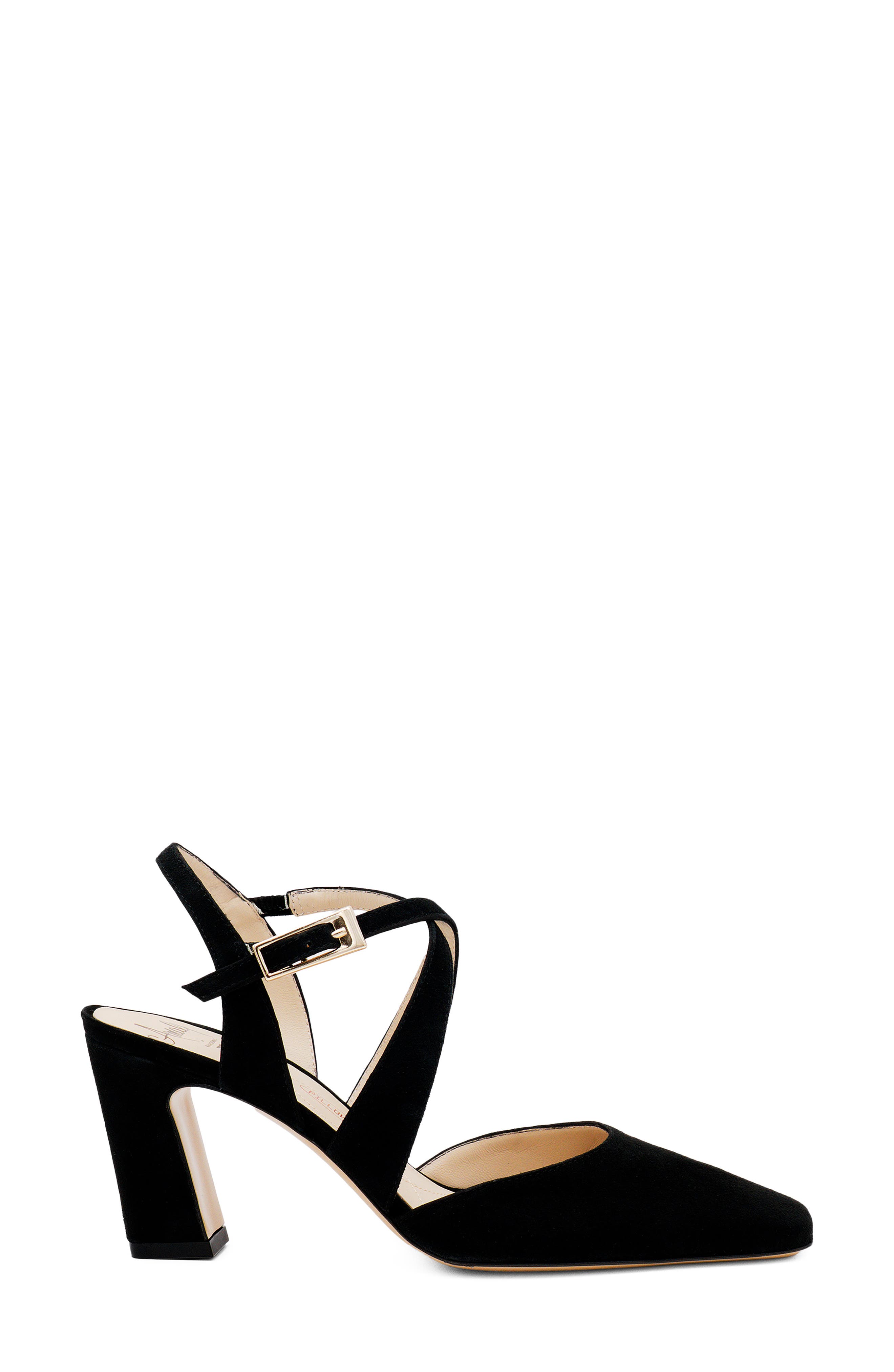 Amalfi by Rangoni Fagiolo Ankle Strap Pump - Multiple Widths Available, Alternate, color, Black Cashmere