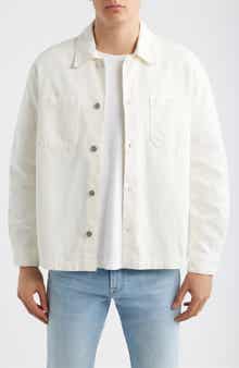 Cotton Blend Shirt Jacket