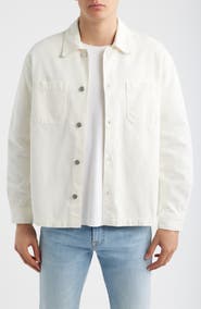 FRAME Cotton Blend Shirt Jacket
