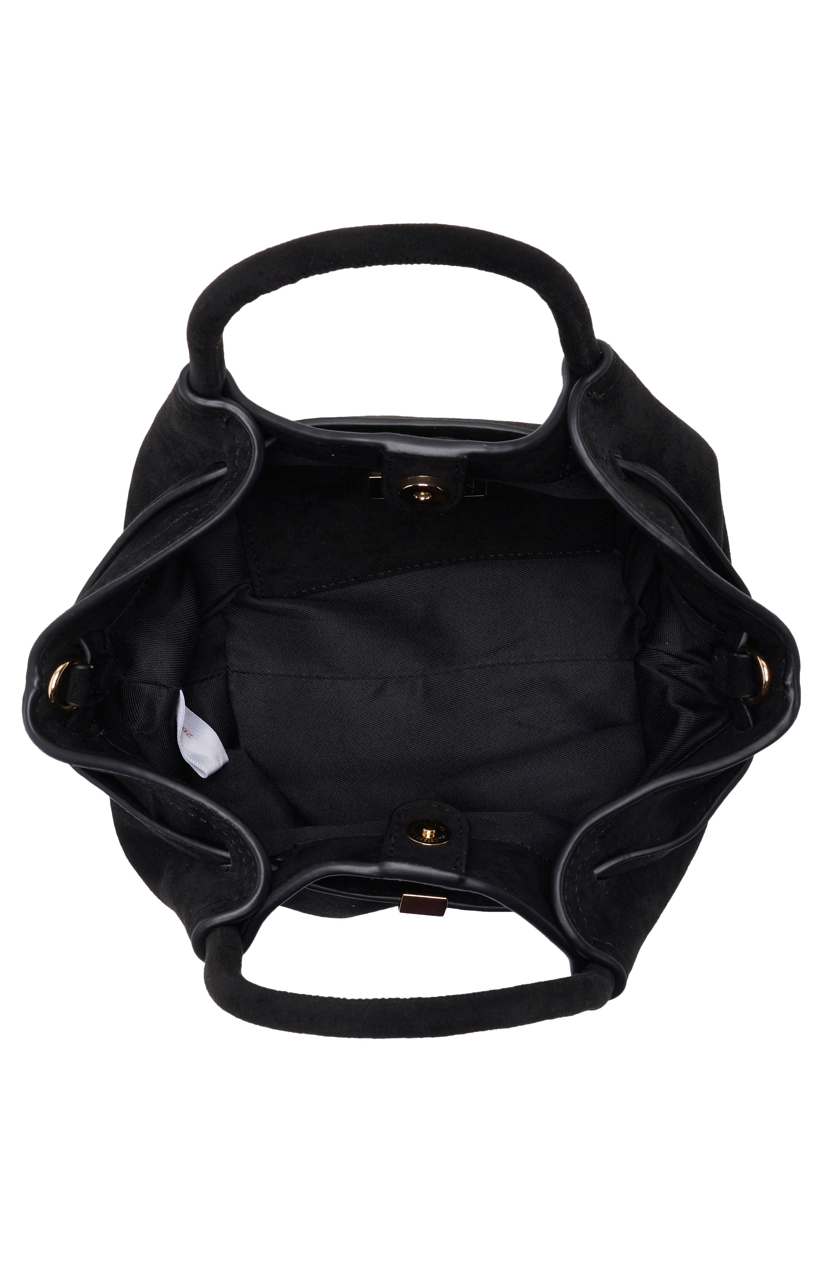 URBAN EXPRESSIONS HANDBAGS Faux Suede Crossbody Bag, Alternate, color, Black