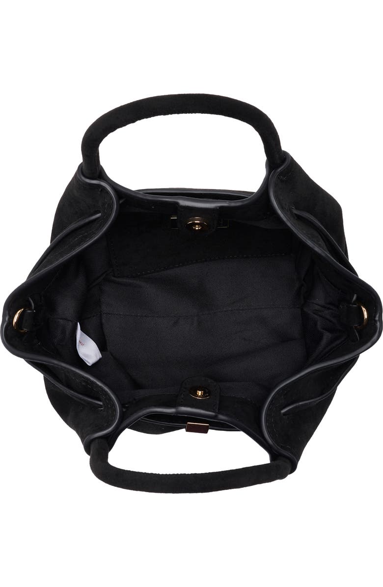 URBAN EXPRESSIONS HANDBAGS Faux Suede Crossbody Bag, Alternate, color, Black