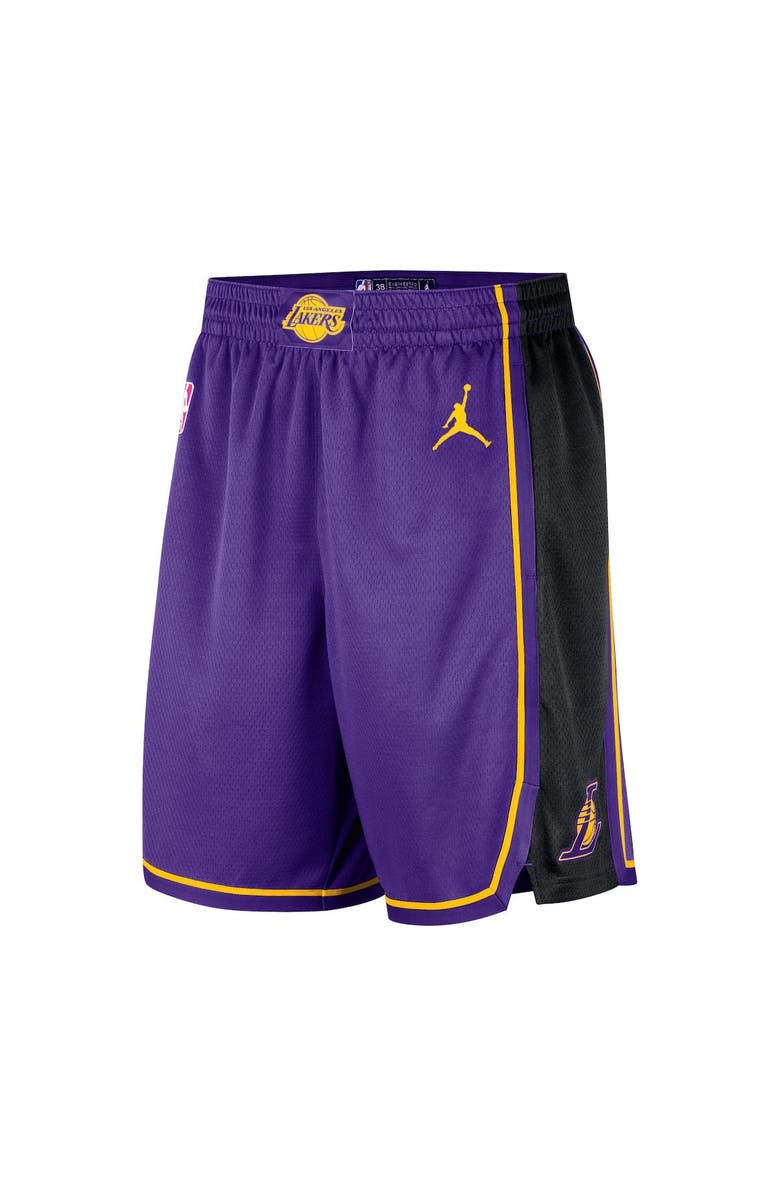 Jordan Brand Men's Jordan Brand Purple Los Angeles Lakers 2022/2023 Statement Edition Swingman Performance Shorts, Alternate, color, 