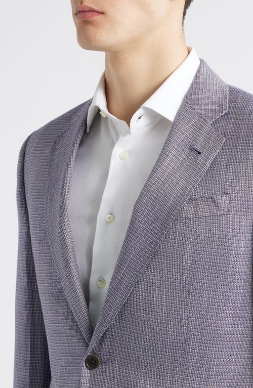 Emporio Armani Textured Sport Coat In Pink