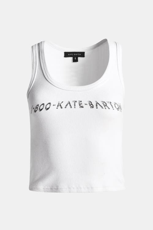 Kate Barton 1-800-kate-barton Tank Top In White