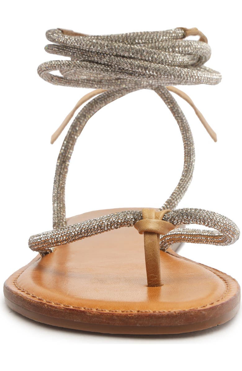 Schutz Kittie Glam Ankle Wrap Sandal, Alternate, color,