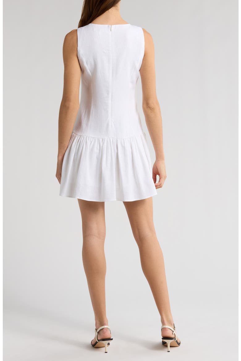 Martini Linen Blend Minidress, Alternate, color, IVORY