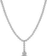 Julianna B. Cubic Zirconia Lariat Tennis Necklace