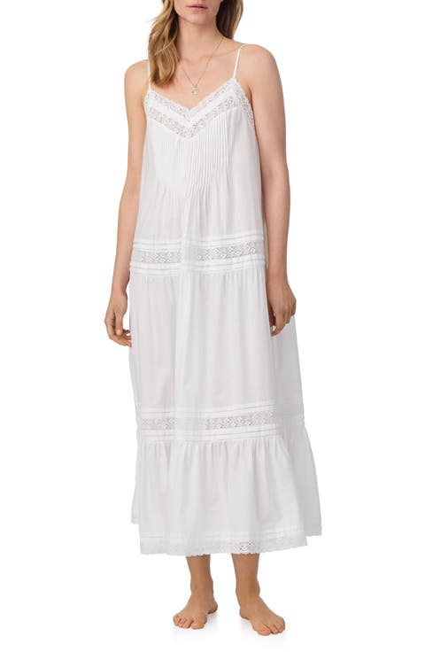 Sleeveless Cotton Ballet Nightgown