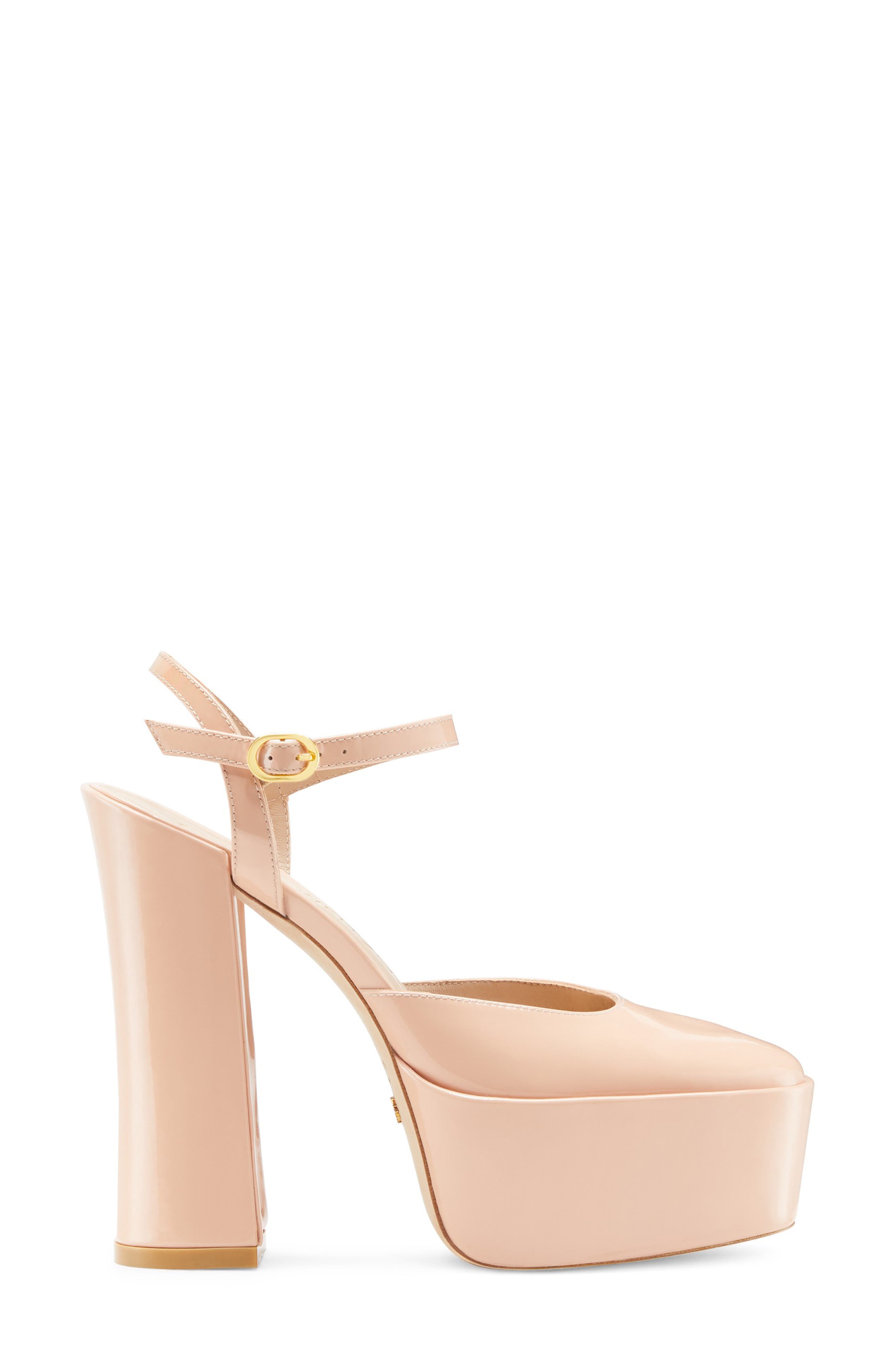 Skyhigh 145 Platform Pump, Alternate, color, POUDRE