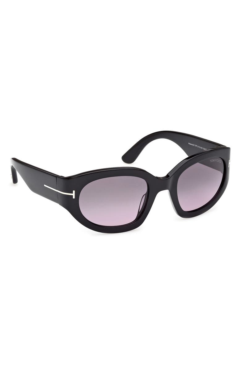 TOM FORD Arizona 53mm Gradient Rectangular Sunglasses, Alternate, color, 