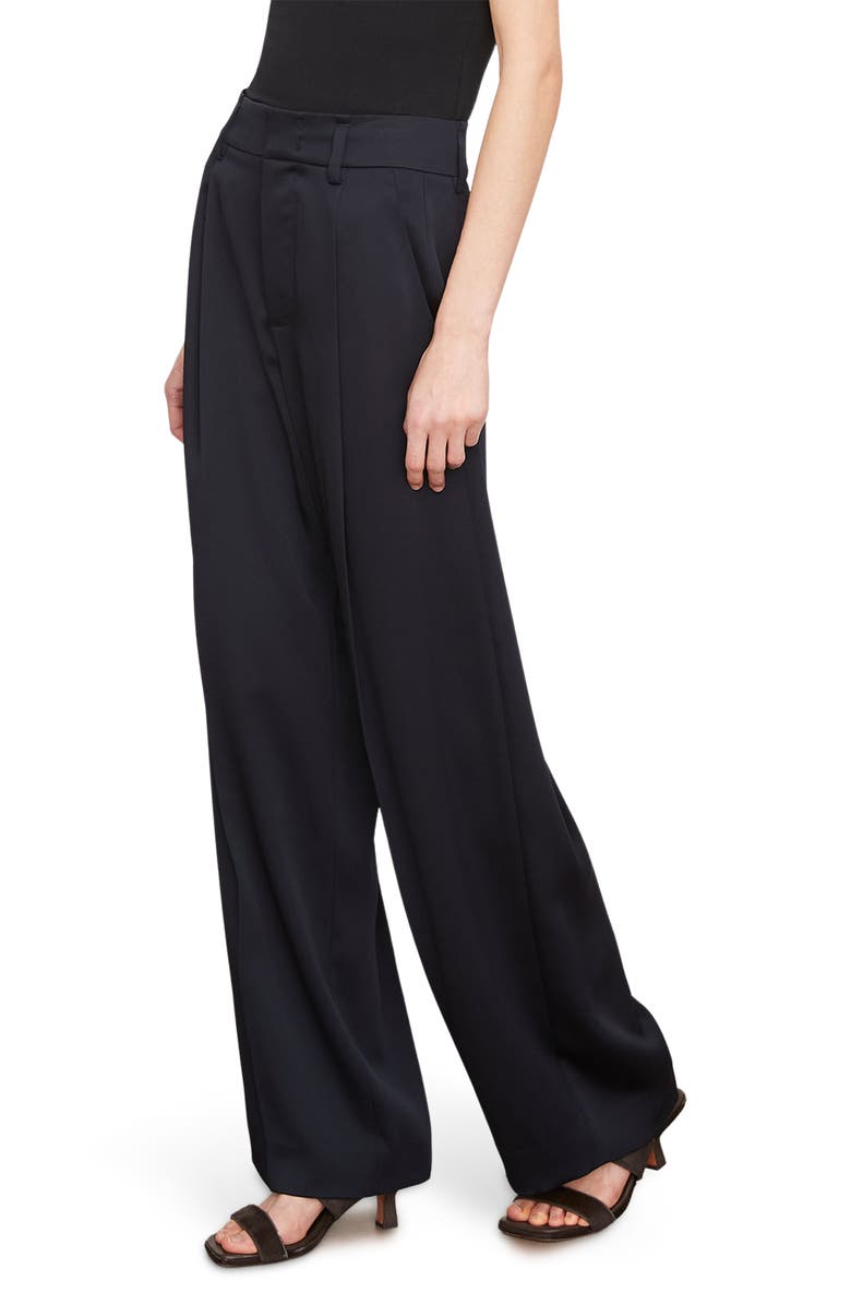 Vince Satin Wide Leg Pants, Alternate, color, Coastal