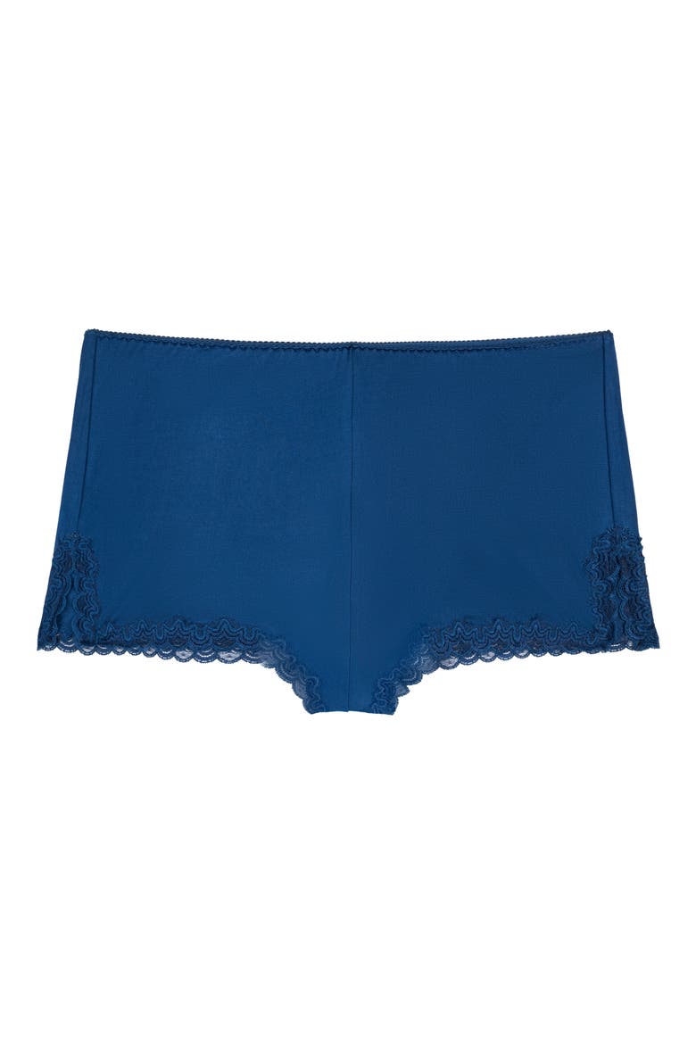 Soft Silk Sleep Shorts, Alternate, color, ESTATE BLUE