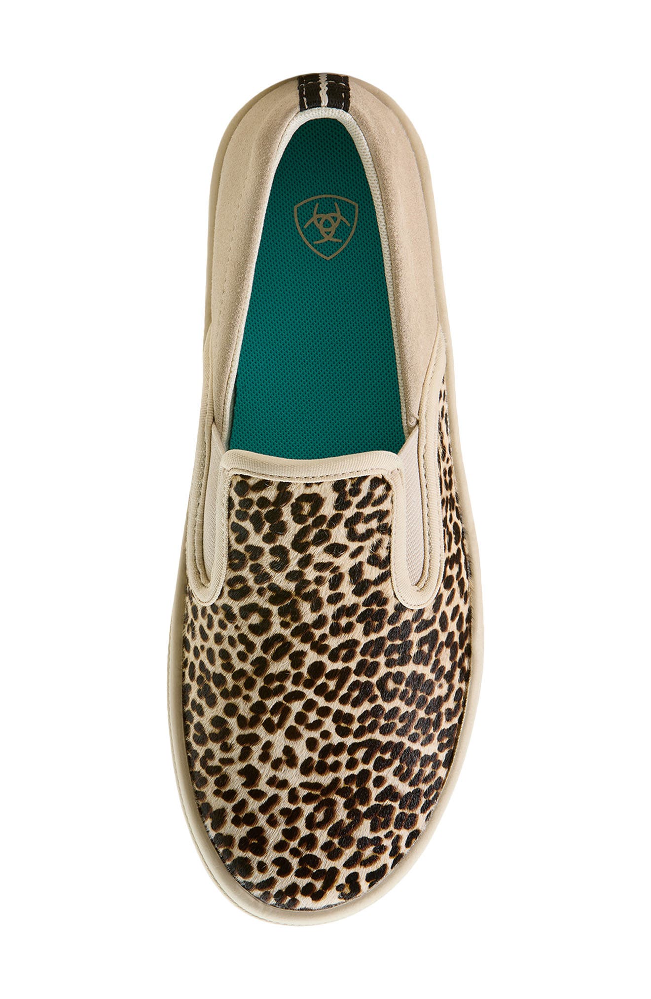 Skylar Slip-On Sneaker, Alternate, color, CREAM CHEETAH HAIR ON