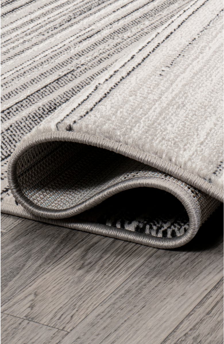 JONATHAN Y Austin Gradient Striped Area Rug, Alternate, color, Gray/Black