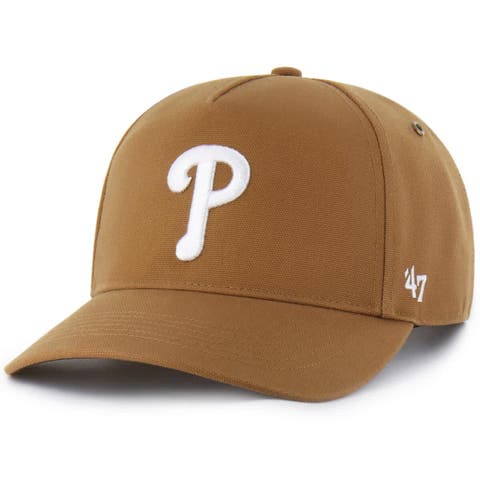 Men's Carhartt x '47  Brown Philadelphia Phillies Hitch Adjustable Hat