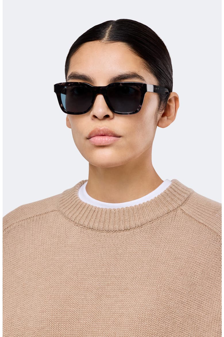 52mm Rectangular Sunglasses, Alternate, color, HAVANA GREY