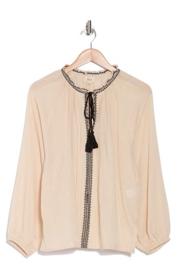 ELAN ELAN EMBROIDERED COTTON COVER-UP TUNIC